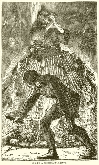 Brûler un martyr protestant - English School