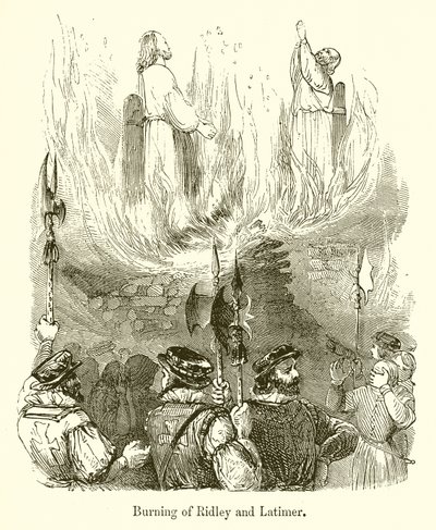 Brûlage de Ridley et Latimer - English School