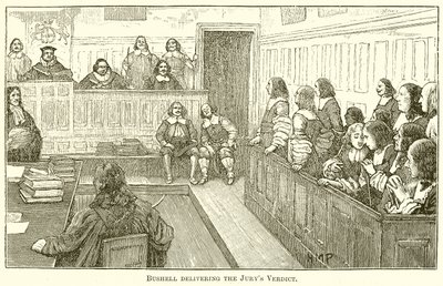 Bushell rendant le verdict du jury - English School