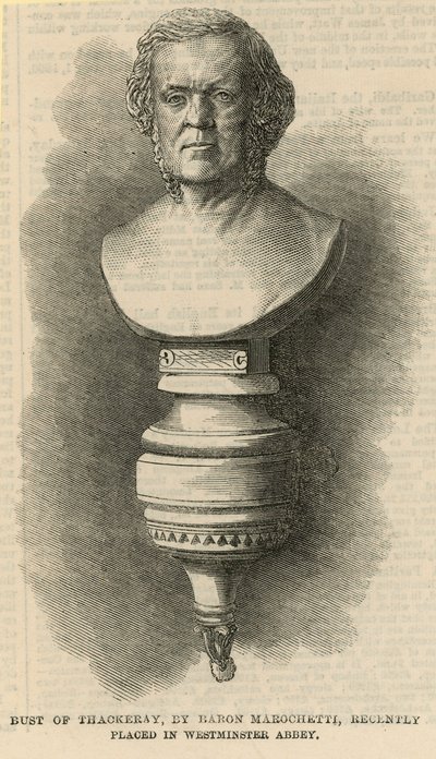 Buste de Thackeray - English School