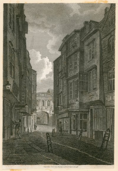 Butcher Row, vue depuis Temple Bar, d