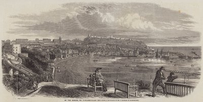 Au bord de la mer, baie de Scarborough - English School