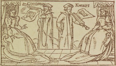 John Knox et Christopher Goodman haranguant la reine Marie d