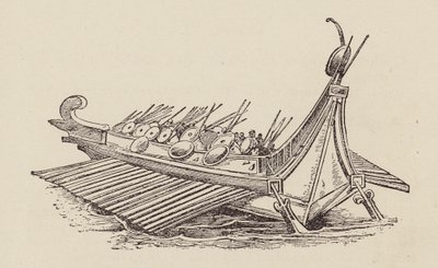 César, Guerre des Gaules : Navire de guerre romain - English School