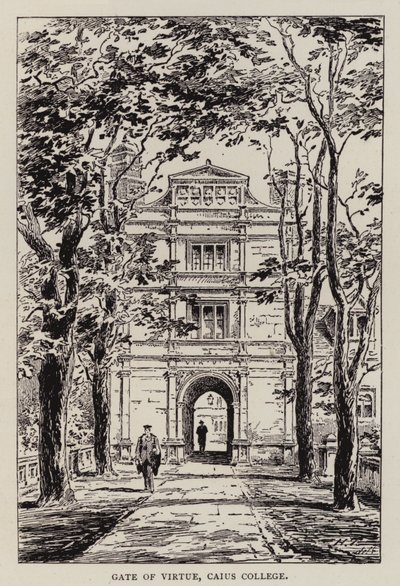 Cambridge : Porte de la vertu, Caius College - English School