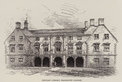 Cambridge : Bibliothèque Pepysian, Magdalene College - English School