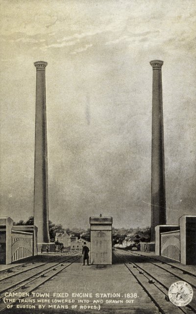 Station fixe de Camden Town, 1838 - English School