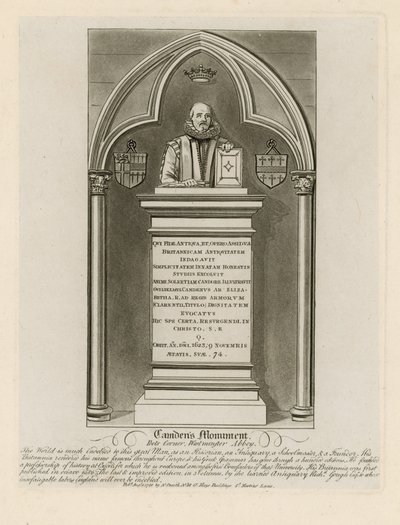 Monument de Camden dans le coin des poètes - English School