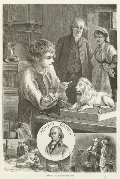 Canova et le Lion de beurre - English School