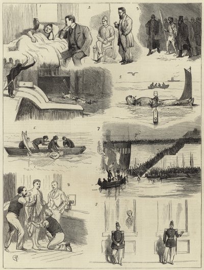 Voyage du capitaine Boyton à travers la Manche - English School