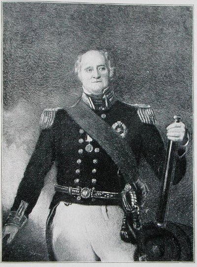 Capitaine Thomas Masterman Hardy (1769-1839) (gravure) - English School