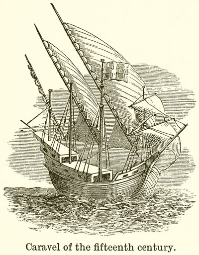 Caravelle du XVe siècle - English School