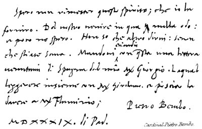 Cardinal Pietro Bembo - English School