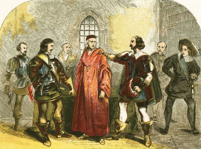 Le cardinal Wolsey arrêté pour haute trahison - English School