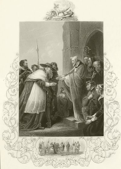 Le cardinal Wolsey entrant dans l