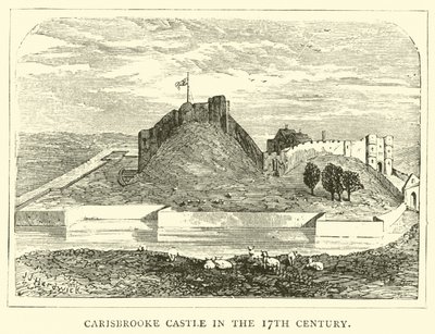 Château de Carisbrooke au XVIIe siècle - English School