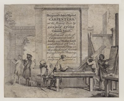 Charpentiers, Benjamin et John Osgood, carte de visite - English School