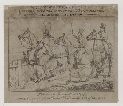Sculpteurs et doreurs, S et J Fuller, carte de visite - English School