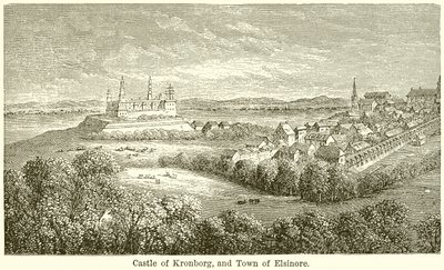 Château de Kronborg et ville d