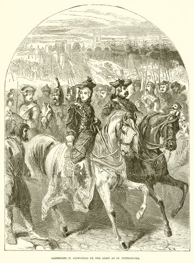 Catherine II soutenue par l