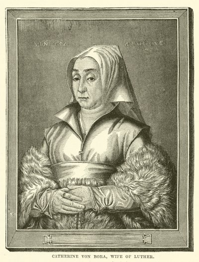 Catherine von Bora, épouse de Luther (gravure) - English School