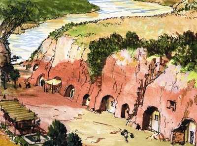 Colonisation de la grotte par la rivière - English School