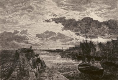 Port de Cellardyke, gravé par Chauvel, d