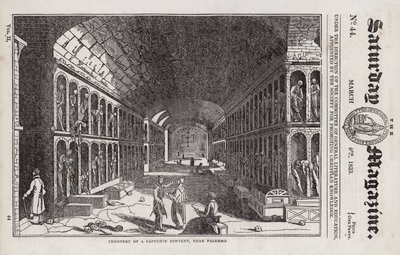 Cimetière, couvent des Capucins, près de Palerme, Sicile, Italie - English School