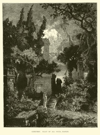 Cimetière, fête de la Toussaint, Naples - English School