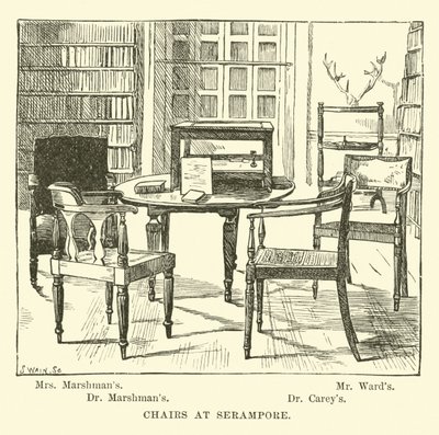 Chaises à Serampore - English School