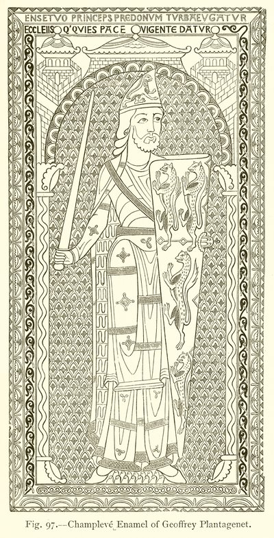 Émail champlevé de Geoffrey Plantagenet - English School