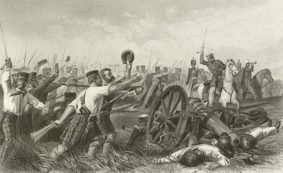 Charge des Highlanders devant Cawnpore, sous le général Havelock - English School
