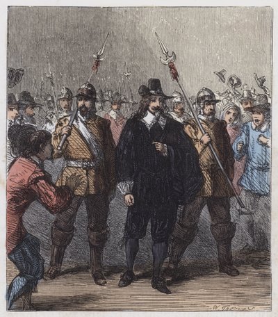 Charles Ier, emmené en prison - English School