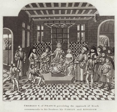 Charles V de France, percevant l