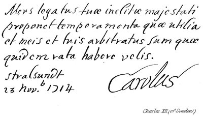 Charles XII de Suède - English School