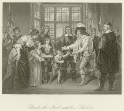 Charles Ier avec ses enfants - English School