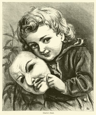Le masque de Charlie (gravure) - English School