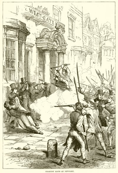 Émeutes Chartistes à Newport - English School