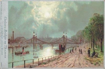 Pont de Chelsea sur la Tamise - English School