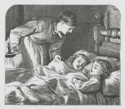 Enfants endormis (gravure) - English School
