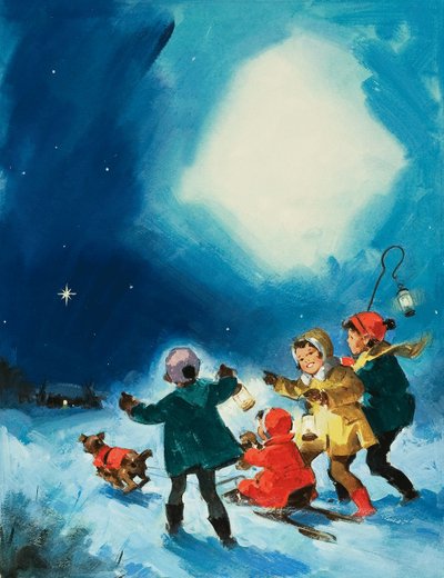 Enfants dans la neige - English School