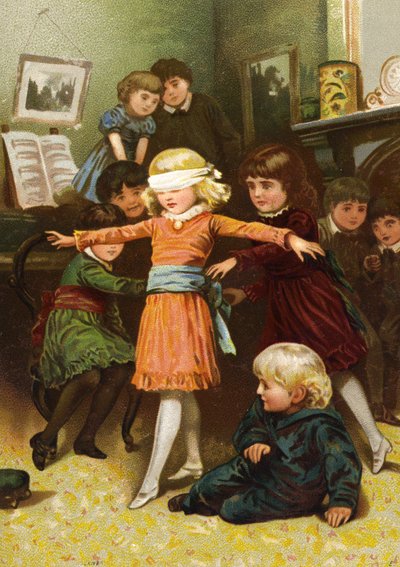 Enfants jouant à colin-maillard - English School