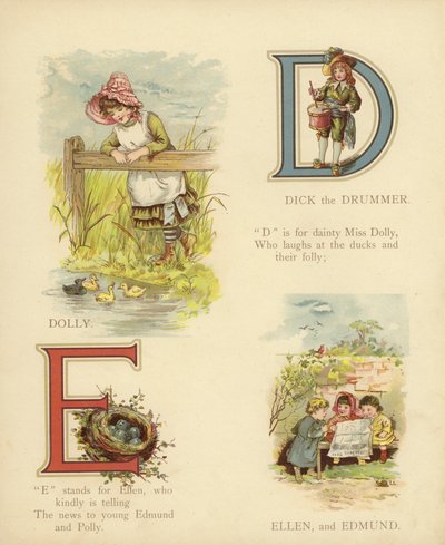 Noms des enfants : Dick le batteur, Dolly, Ellen, Edmund - English School