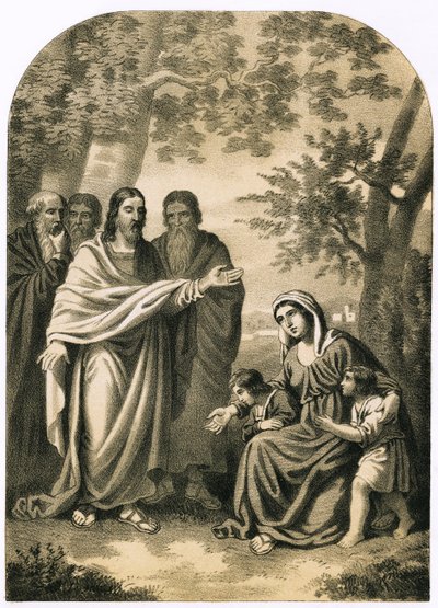 Christ bénissant les petits enfants - English School