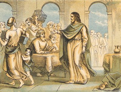 Christ purifiant le temple - English School