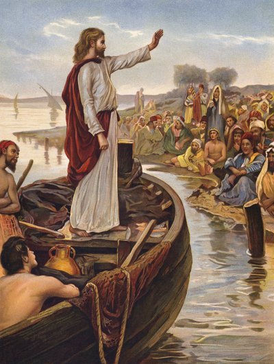 Christ enseignant au bord de la mer - English School