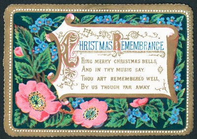 Souvenir de Noël, carte de Noël - English School