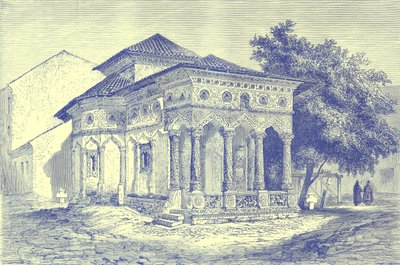 Église à Bucarest, illustration de Voyages Illustrés, édité par H. W. Bates, publiée vers 1880 - English School