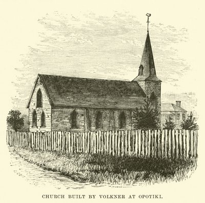 Église construite par Volkner à Opotiki - English School