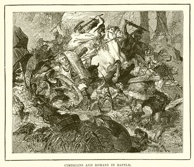 Les Cimbres et les Romains en bataille - English School